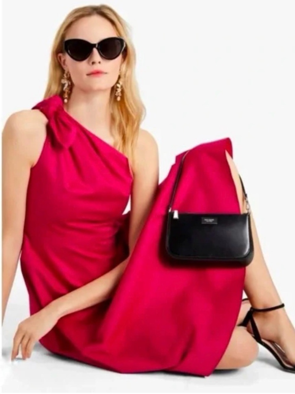 kate spade One-Shoulder Rosa Plum Cocktail Dress NWT - Unforgettable Dress!